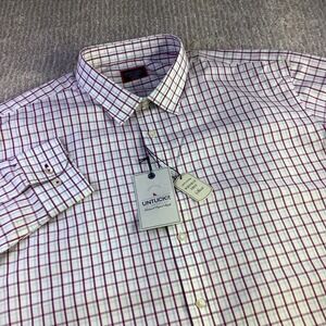UNTUCKit XXXL Tall Regular Fit Benmarl Purple Wrinkle Free Button Down Shirt New